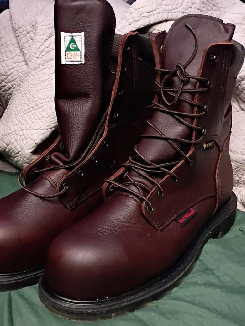 Red Wing Shoes Brown 2414 Clear Sole, Safety Toe, NWOT, Men's Size 11